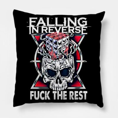Facemask Falling In Reverse The Rest Gift For Fans Throw Pillow Official Falling In Reverse Merch