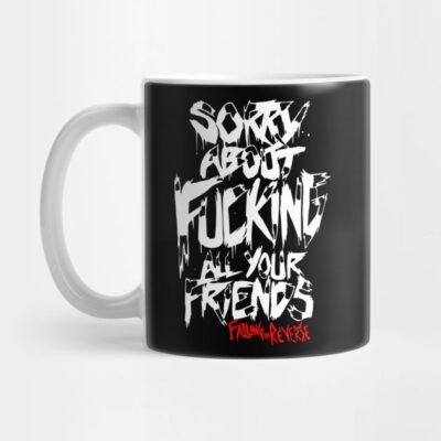 Falling In Reverse Tour Text White Black Shirt Gif Mug Official Falling In Reverse Merch
