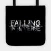 Falling In Reverse Tour Text White Black Shirt Gif Tote Official Falling In Reverse Merch