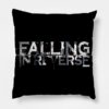 Falling In Reverse Tour Text White Black Shirt Gif Throw Pillow Official Falling In Reverse Merch