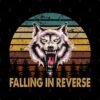 Wolf Face Falling In Reverse Tour Text White Black Tote Official Falling In Reverse Merch
