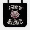 Wolf Scare Retro Vintage Falling In Reverse Tour T Tote Official Falling In Reverse Merch