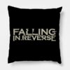 Falling In Reverse Vintage Throw Pillow Official Falling In Reverse Merch