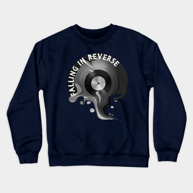 Falling In Reverse Melted Crewneck Sweatshirt Official Falling In Reverse Merch