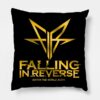 Watch The World Burn By Falling In Reverse Throw Pillow Official Falling In Reverse Merch