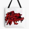 Red Fall Text Tote Bag Official Falling In Reverse Merch