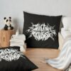 White Logo Throw Pillow Official Falling In Reverse Merch